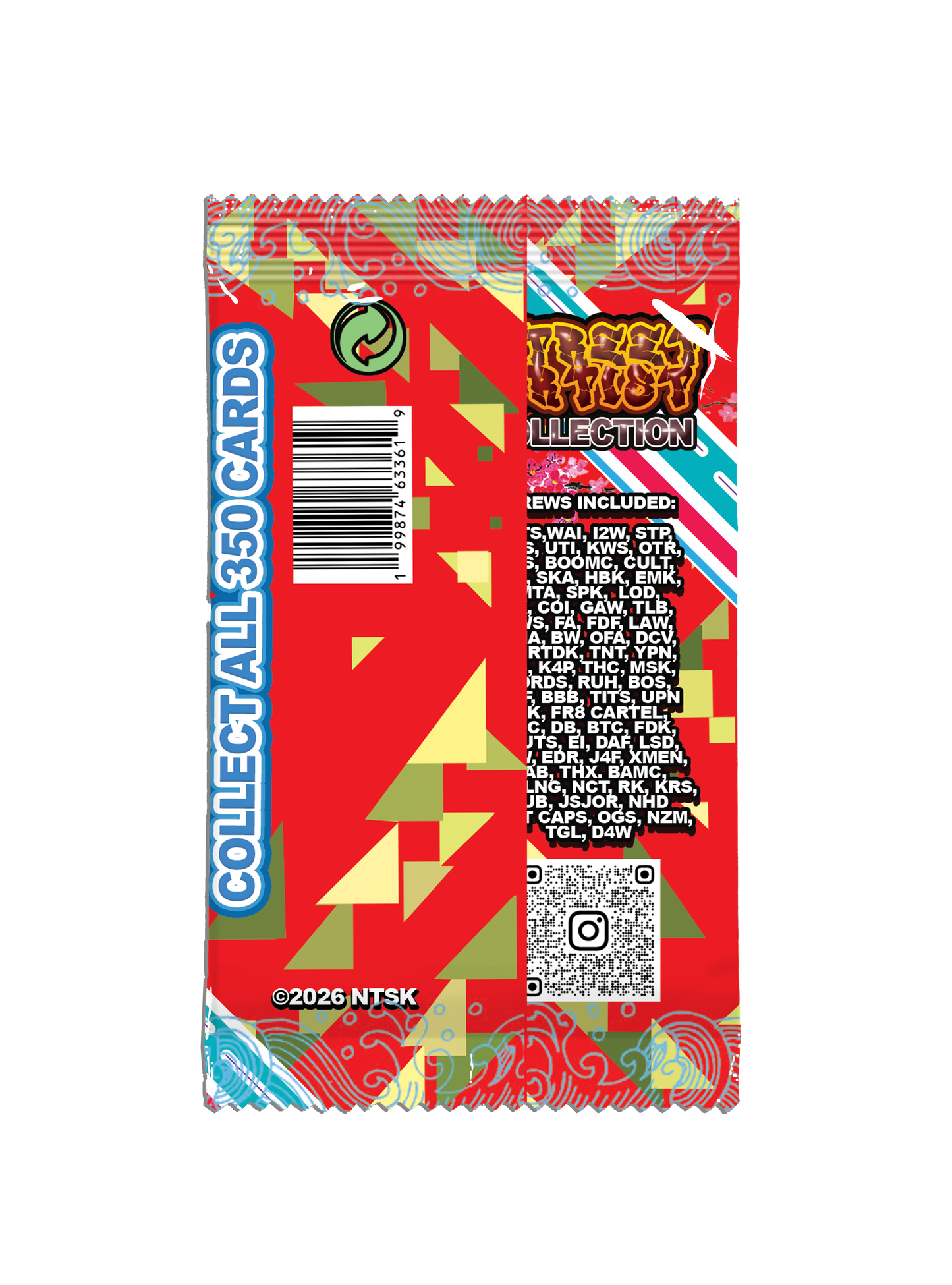 PRE-ORDER Street Artist Collection Trading Cards - DROP 4 (1 pack of 10 cards, every pack contains 1 holographic card)