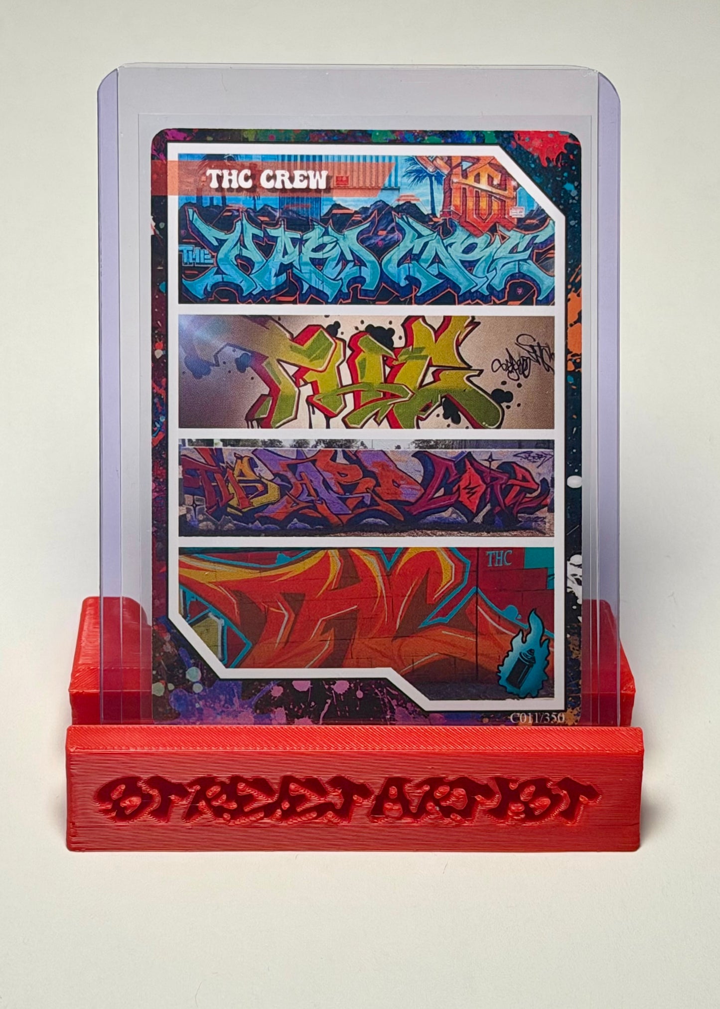 Street Artist Collection 3D Printed Card Stand