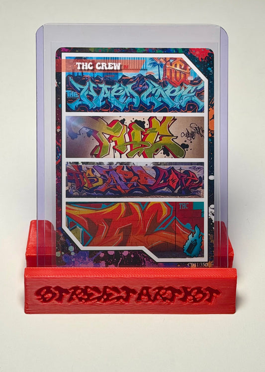 Street Artist Collection 3D Printed Card Stand