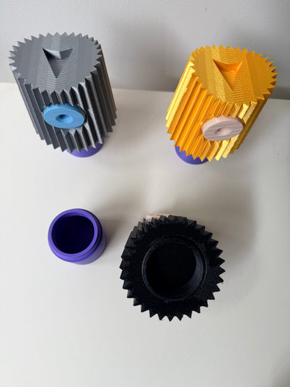 3D Printed Graffiti Inspired Tip Container (1 container, comes with 5 tips)