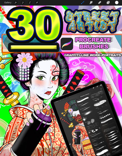 Procreate Street Artist Collection Brush Set
