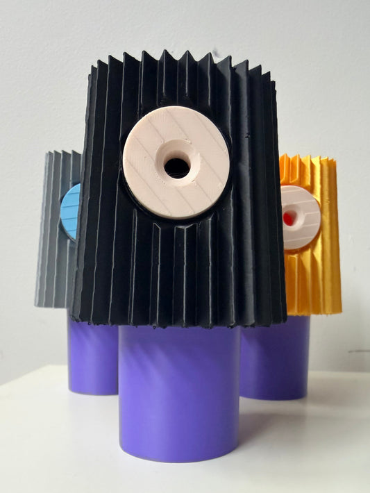 3D Printed Graffiti Inspired Tip Container (1 container, comes with 5 tips)