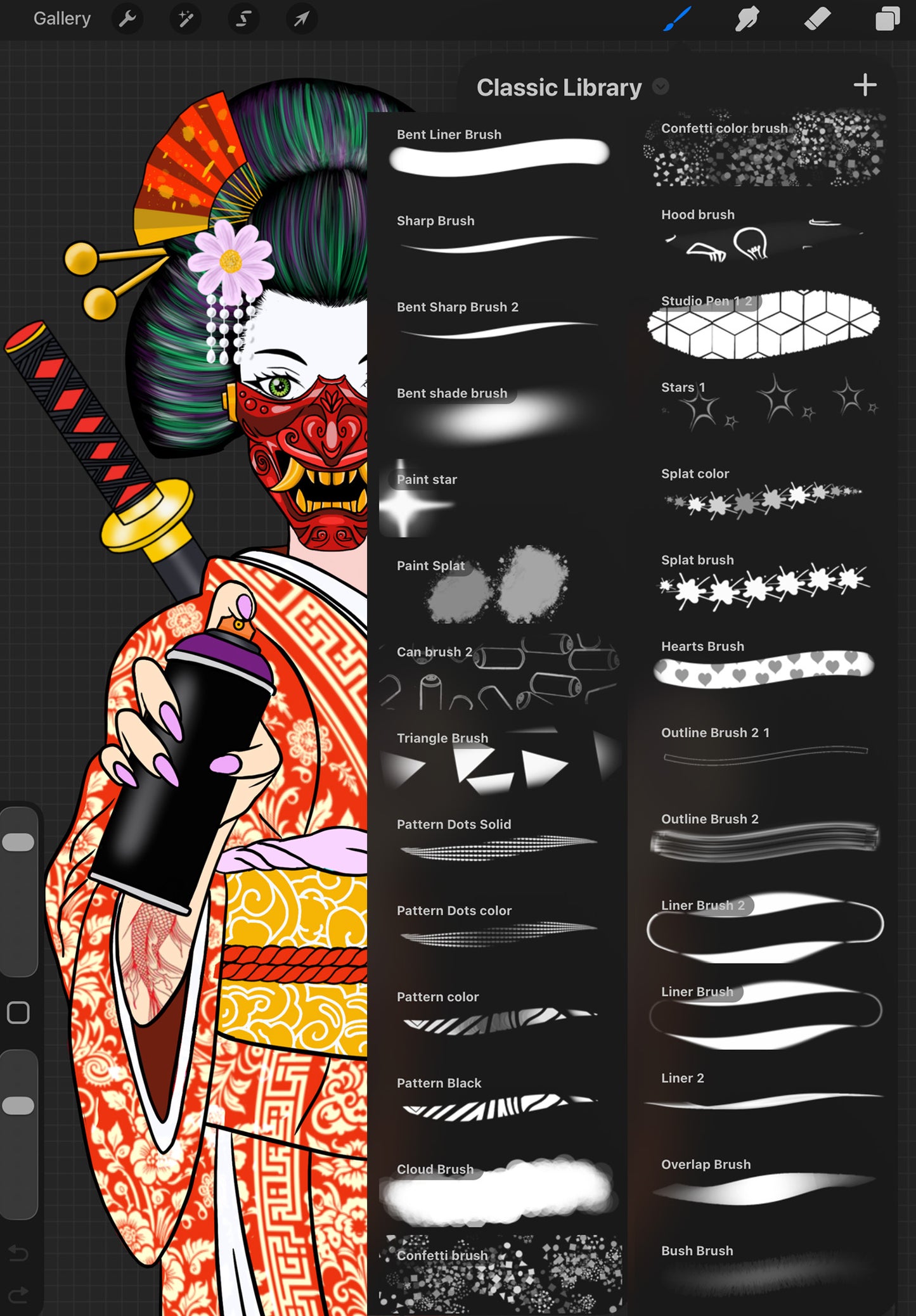 Procreate Street Artist Collection Brush Set