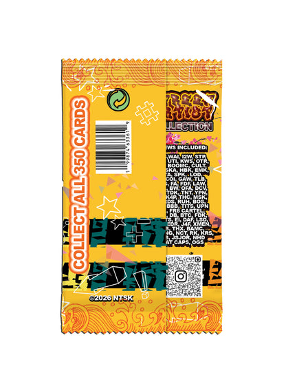 PRE-ORDER Street Artist Collection Trading Cards - DROP 3 (1 pack of 10 cards, every pack contains 1 holographic card)